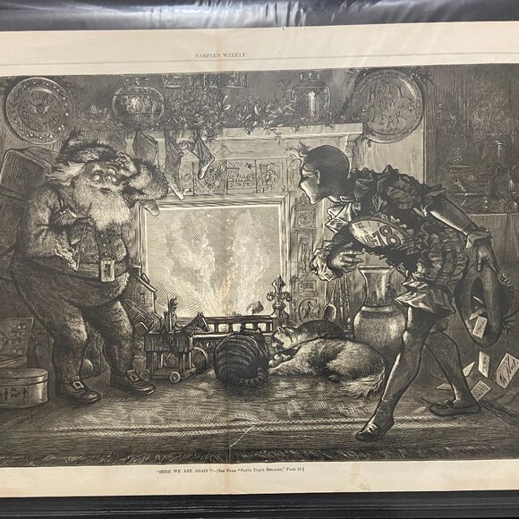 Thomas Nast, Santa Claus, Antique Print, - Picture 1 of 3